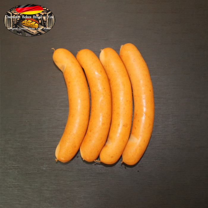 Geflügelwiener Nr. ໄກ່ Hot Dog 45 ໜ່ວຍ 1 ຊອງ 4 ປ່ຽງ (ປະມານ 200 ກຣາມ)