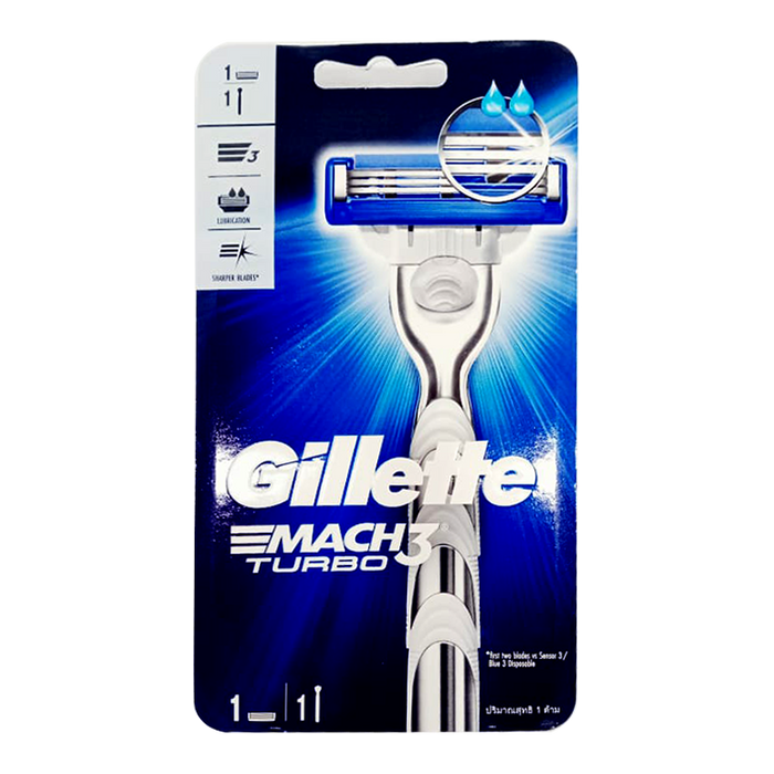 Gillette Mach3 Turbo Razor Refill Cartridge Shaver Handle For Men's Per pcs