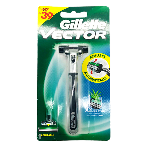 Gillette Vector Fits Atra Plus Razor Blade Refill Cartridge Shaver Handle Men's