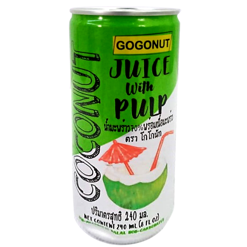 Gogonut Coconut juice Drink with Pulp Size 240ml