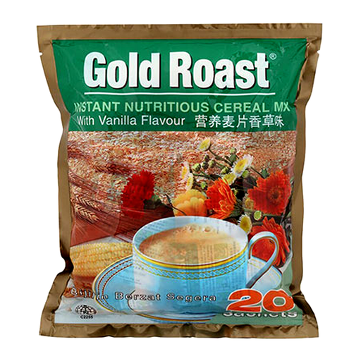 Gold Roast Instant Nutritious Cereal Mix With Vanilla Flavor ຂະໜາດ 30g ຊອງ 20 ຊອງ