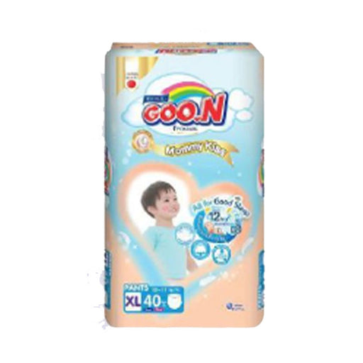 Goo.N Premium Pants Size XL 12-17kg Boys & Girls Baby Disposable Diaper Pack of 40pcs
