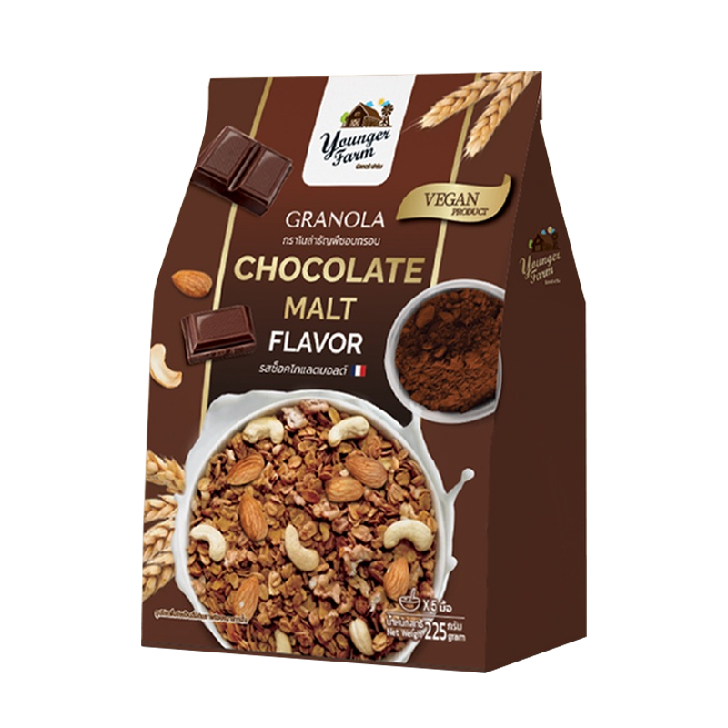 Younger Farm Granola Chocolate Malt Flavor 225g — ShoppingD Service