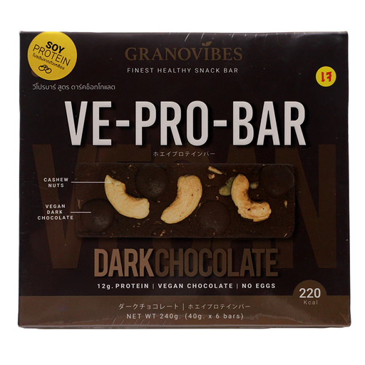 Granovibes Ve Pro Bar Dark Chocolate 240g