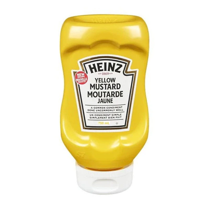Heinz 1869 Yellow Mustard Moutarde Jaune 750ml — Shopping-D Service Platform