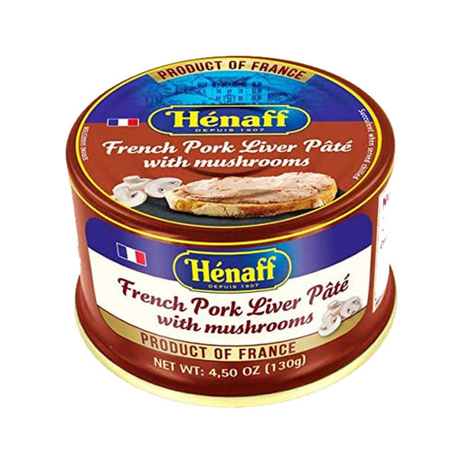 Henaff French Pork Liver Pate with Mushrooms 130g