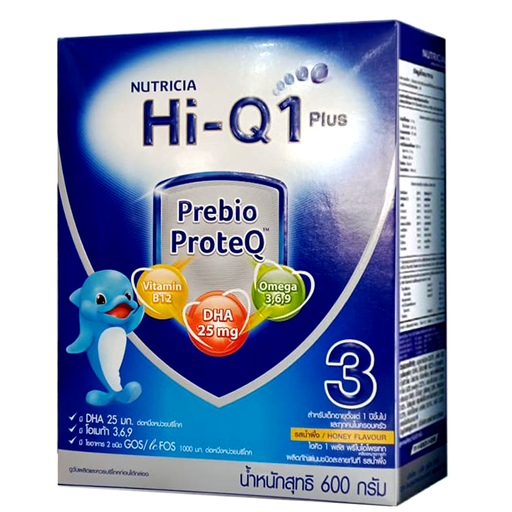 Hi-Q 1 Plus Prebio ProteQ Honey Flavor Instant Milk Product For 1++ ຂະໜາດ 600g