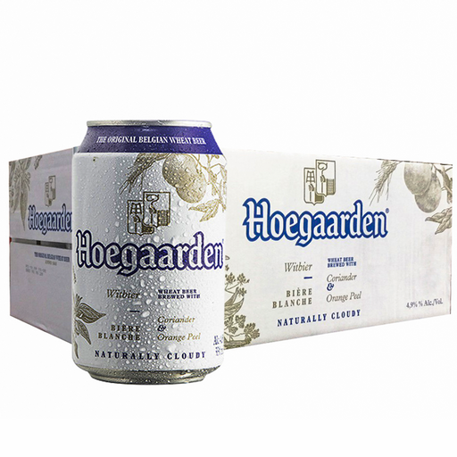 Hoegaarden Wheat Beer Brewed with Coriander Orange Peel 330ML Boxe of 24 cans