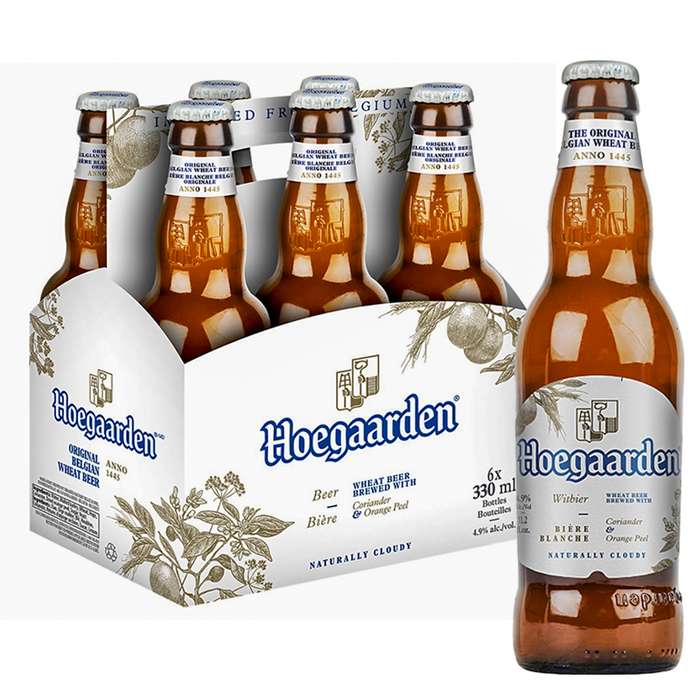 Hoegaarden Wheat Beer Brewed with Coriander Orange Peel 330ML Pack of