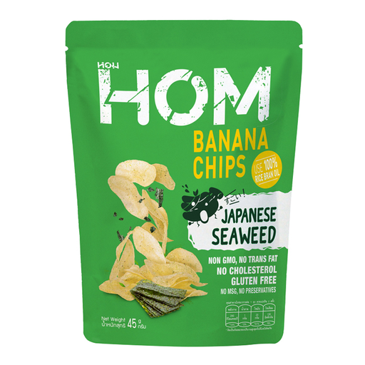 Hom Banana Chips Japanese Seaweed 40g