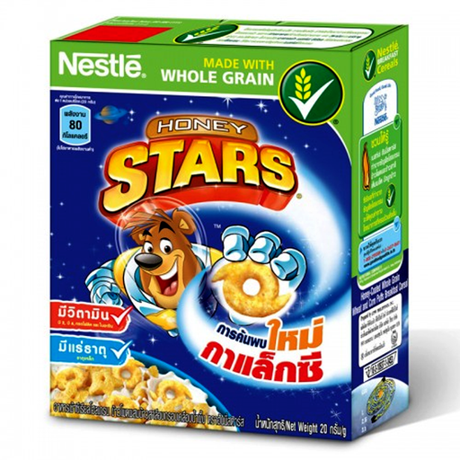 Honey Stars Honey Coated Whole Grain Wheat and Corn Puffs Breakfast Cereal Size 20g