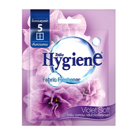 ຜະລິດຕະພັນປັບຜ້ານຸ້ມ Hygiene Violet Soft Fabric Freshener Size 8g