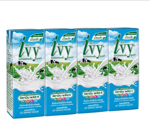 Ivy Drinking Youghurt UHT Milk 180ml Pack of 4Boxes