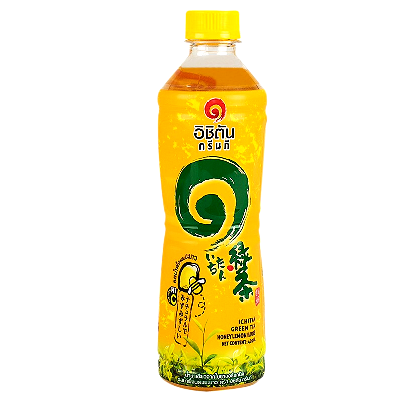 Ichitan Green Tea Honey Lemon Flavor Size 420ml
