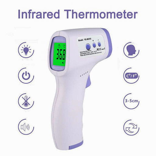 Infrared Thermometer Digital Electronic Multi-purpose Non-contact Forehead Measure Temperature Gun 1pcs