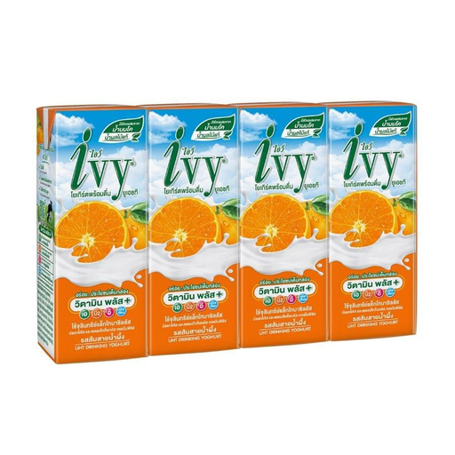 Ivy Drinking Youghurt UHT Orange 180ml Pack of 4Boxes