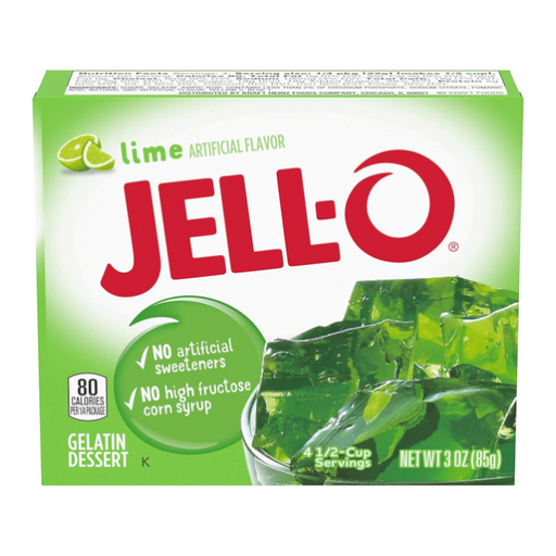 Jell-O Lime Artificial Flavor 85g