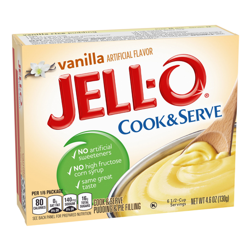 Jell-O Vanilla Cook & Serve Pudding & Pie Fillng 130g