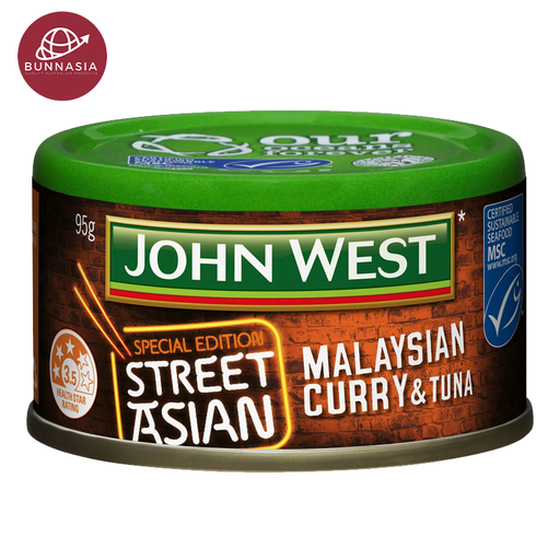 John West Street Asian Tuna Malaysian Curry Flavor 95g 