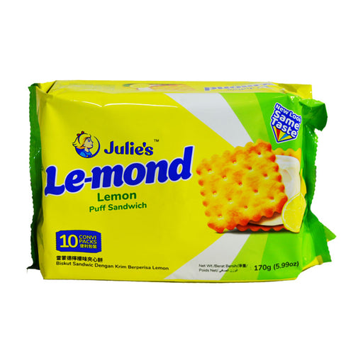 Julie's Le-mond Puff Sandwich Lemon Flavored Cream ຂະໜາດ 170g