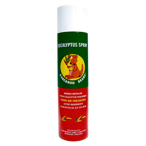 Kangaroo Brand Eucalyptus Spray Room Air Freahner Fresh Eucalyptus Fragrance 300ml ຕໍ່ຊິ້ນ