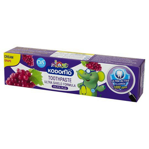 Kdomo Xylitol Plus Cream Toothpaste Ultra Shield Grape Flavor 65g