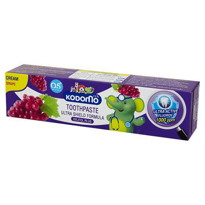 Kdomo Xylitol Plus Cream Toothpaste Ultra Shield Grape Flavor 40g