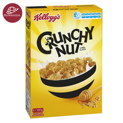 Kellogg's Crunchy Nut Corn Flakes Breakfast Cereal 380g