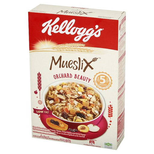 Kellogg's Mueslix Orchard Beauty Cereal Mix with Dried Papaya Raisin Dried Apple & Dried Peach 375g