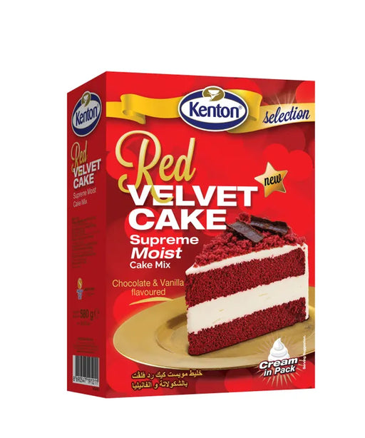 Kenton Red Velvet Cake Supreme Moist Mix Chocolate & Vanilla Flavoured 580g