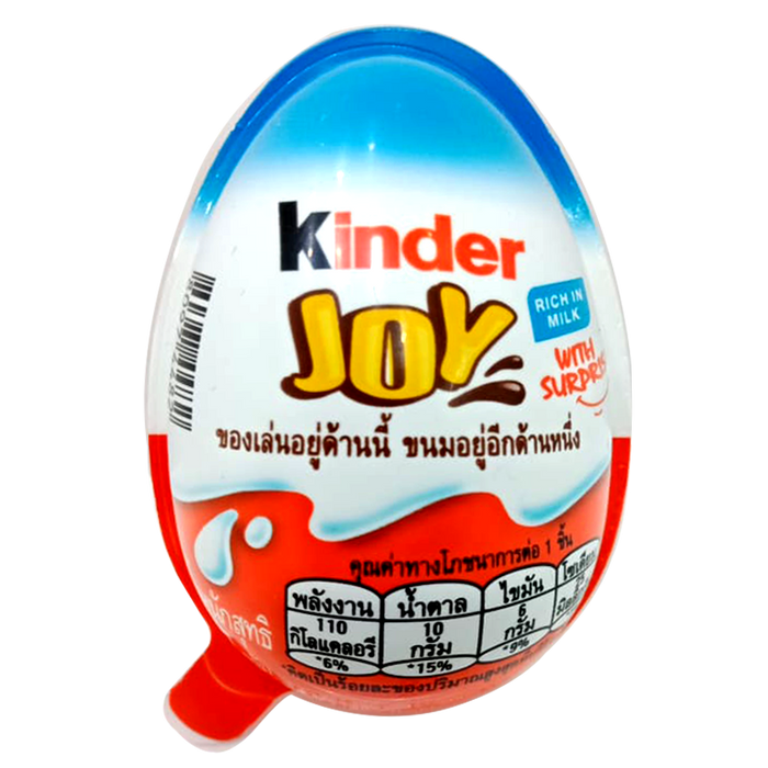 Kinder Joy Egg Rich in Milk With Surprise Blue Color 20g