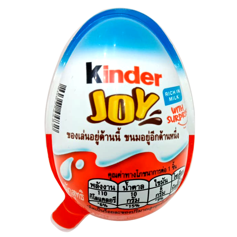 Kinder Joy Egg Rich in Milk With Surprise Blue Color 20g