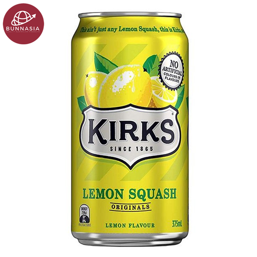 Kirks Lemon Squash Original Flavor Can 375ml 