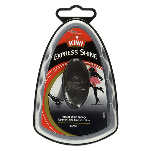 Kiwi Express Shine Shoe Polish Instant Shine Sponge 7ml ສີດໍາ