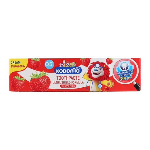 Kodomo Ultra Shield Formula Xylitol Plus Cream Strawberry Kid Toothpaste 65g