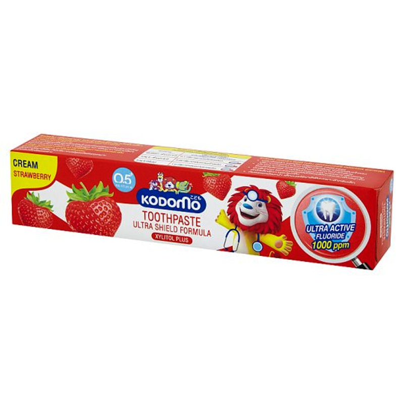 Kodomo Xylitol Plus Strawberry Flavor Ultra Shield Cream Toothpaste 40g