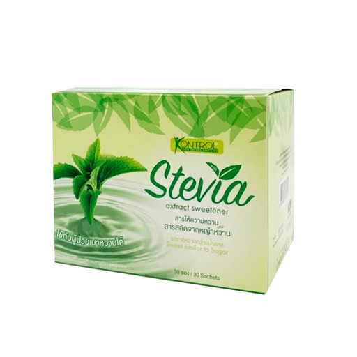 Kontrol Stevia Extract Sweetener Sweet Similar To Sugar Box of 30Sachets