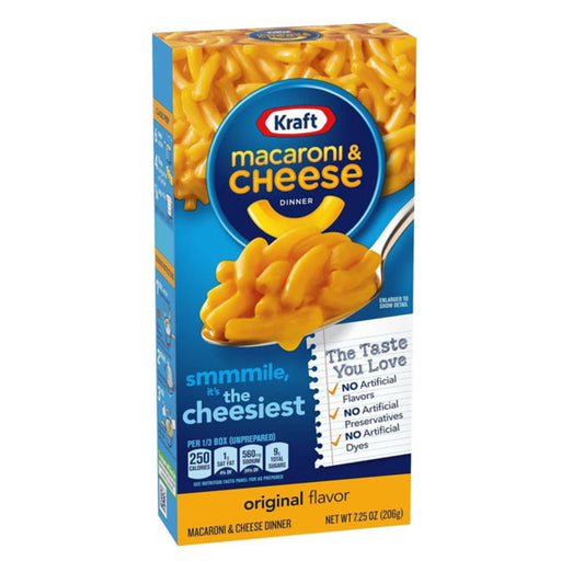 Kraft Macaroni &amp; Cheese ລົດຊາດຕົ້ນສະບັບ 206g