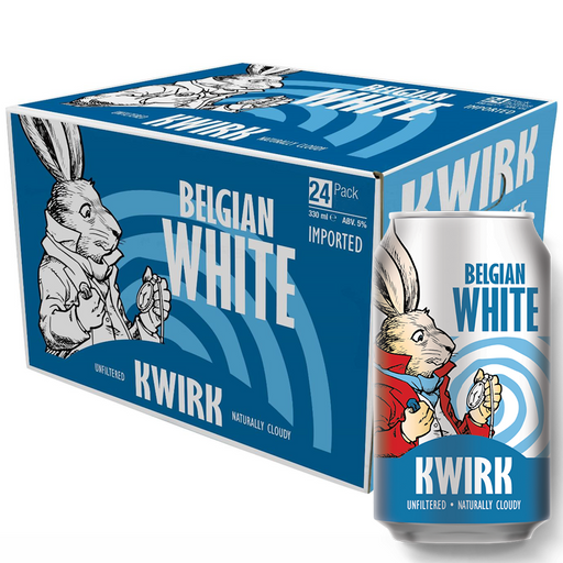 Kwirk Belgian White Beer 330ml Boxes of 24 Cans