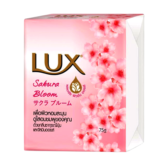 LUX Bar Soap Sakura Bloom Formula Floral Fusion Oil Size 75g pack of 4pcs