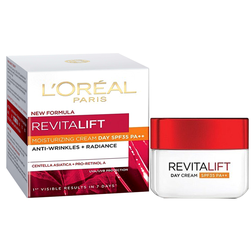 L'Oréal Paris Revitalift Anti-Wrinkle + Radiance Moisturizing Cream day SPF23 PA++ Boxes 50ml