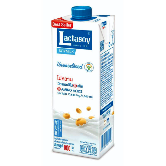 Lactasoy Original Classic Unsweetened UHT Soymilk Size 1L