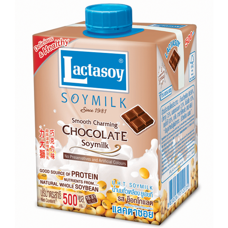 Lactasoy Soy milk Chocolate Flavour Size 500ml