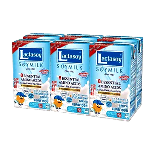 Lactasoy UHT soy milk Original Classic 125ml  Pack of 6boxes
