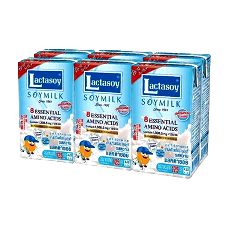 Lactasoy UHT soy milk Original Classic 125ml  Pack of 6boxes