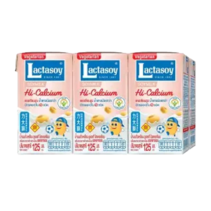 Lactasoy UHT high calcium Soy milk 125ml  Pack of 6boxes