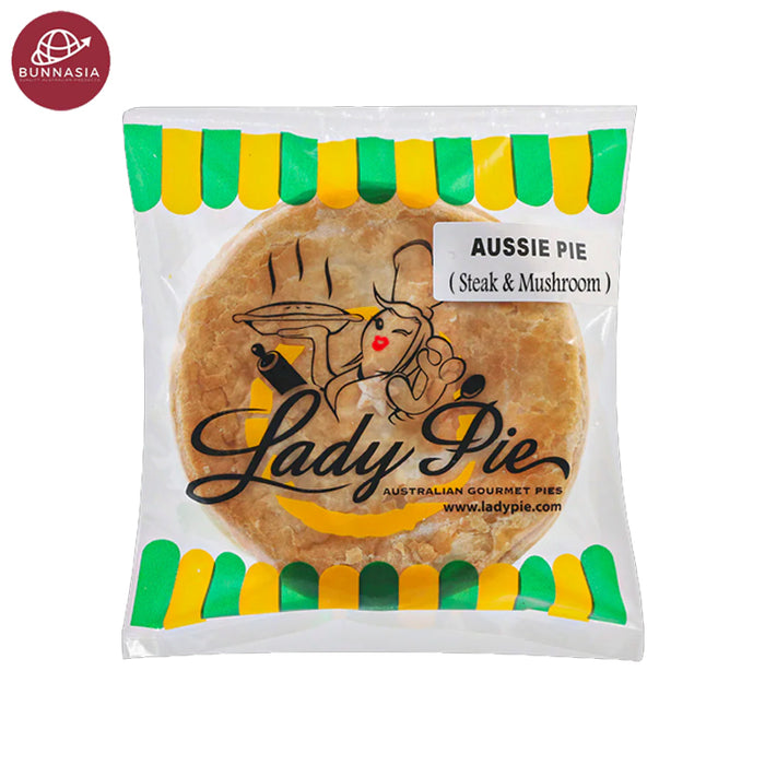 Lady Pies Aussie Pie Steak &amp; Mushroom ນ້ຳໜັກສຸດທິ 190g