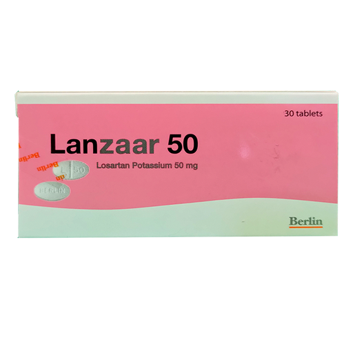 Lanzaar 50 Losartan Potassium 50 mg boxes of 30 tablets