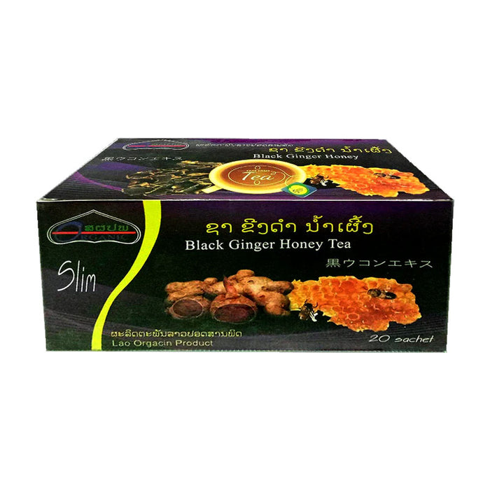 Lao Orgacin Product Black Ginger with Honey Tea Box of 20 sachet