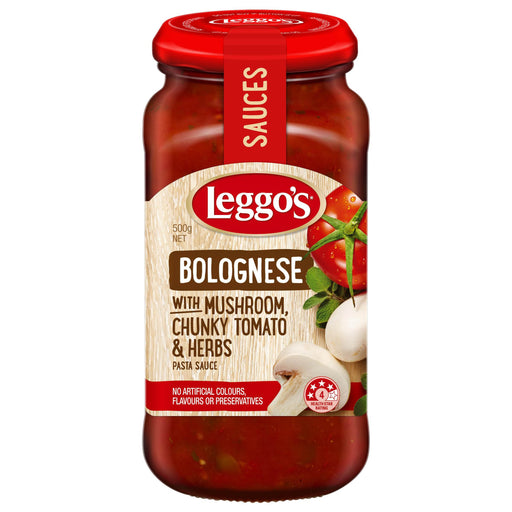 Leggos Bolognese With Muahroom Chunky Tomato & Herbs 500g